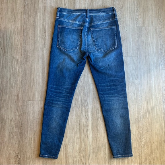 J. Crew 9" High-Rise Toothpick Skinny Jeans in Kent Wash Size 30 - Picture 5 of 8